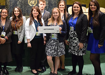 Group of Model UN participants